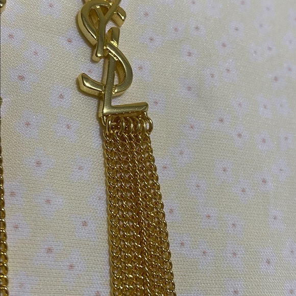 Yves Saint Laurent Gold Tassel Earrings - Picture 4 of 8